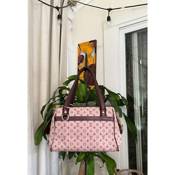 👛  AUTHENTIC LOUIS VUITTON JOSEPHINE PM BORDEAUX MIN LIN SPEEDY - Picture 14 of 14